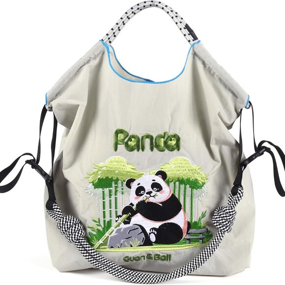 Collapsible Large Shoulder Bag - Perfect Light Grey Tote for Everyday Essentials - Picture 1 of 6